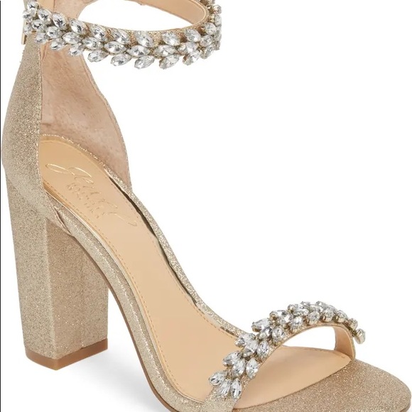 Jewel Badgley Mischka Mayra Heel - Gold Glitter - Picture 10 of 12